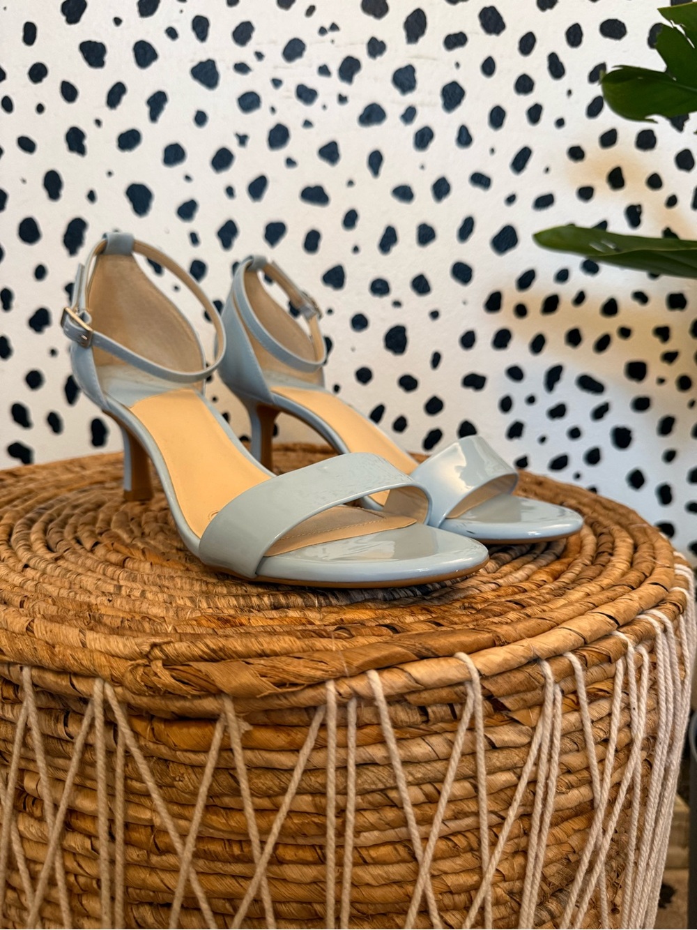 Alex Marie Elegant Belinda Blue Dream Patent Ankle-Strap Heels - Picture 2 of 8